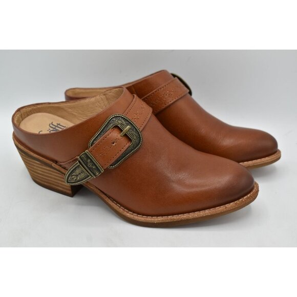 Sofft Womens Size 9 Adara Bourbon Leather Buckle Shooties Booties Shoes - Picture 4 of 13